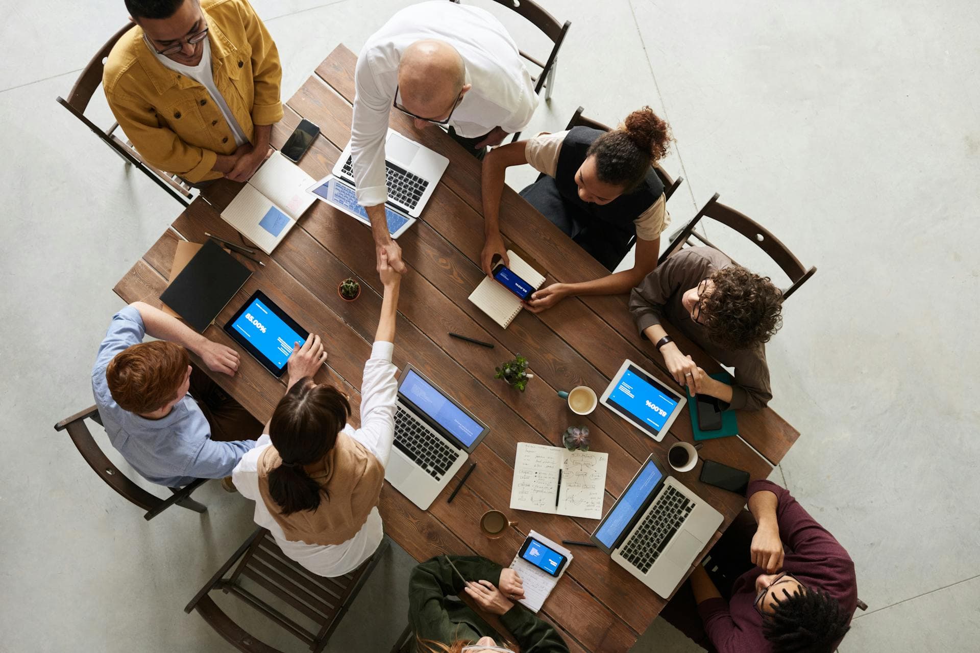 Financial advisor consulting with clients